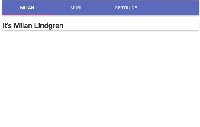 A simple react app fetching data from the backend