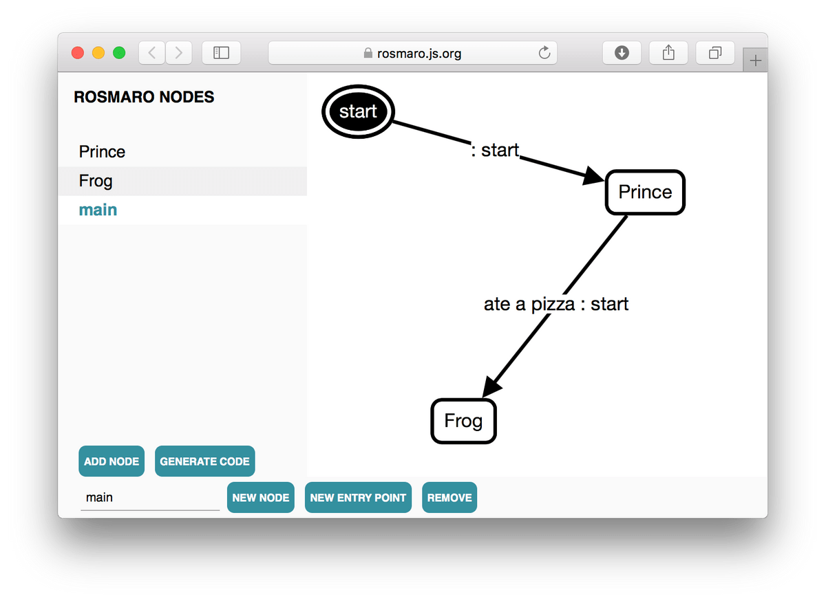 Automata-based programming editor