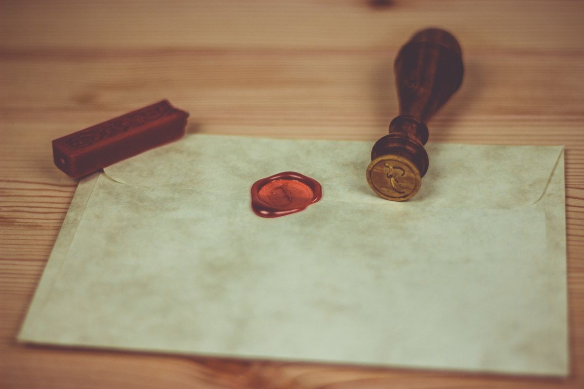 A sealed envelope